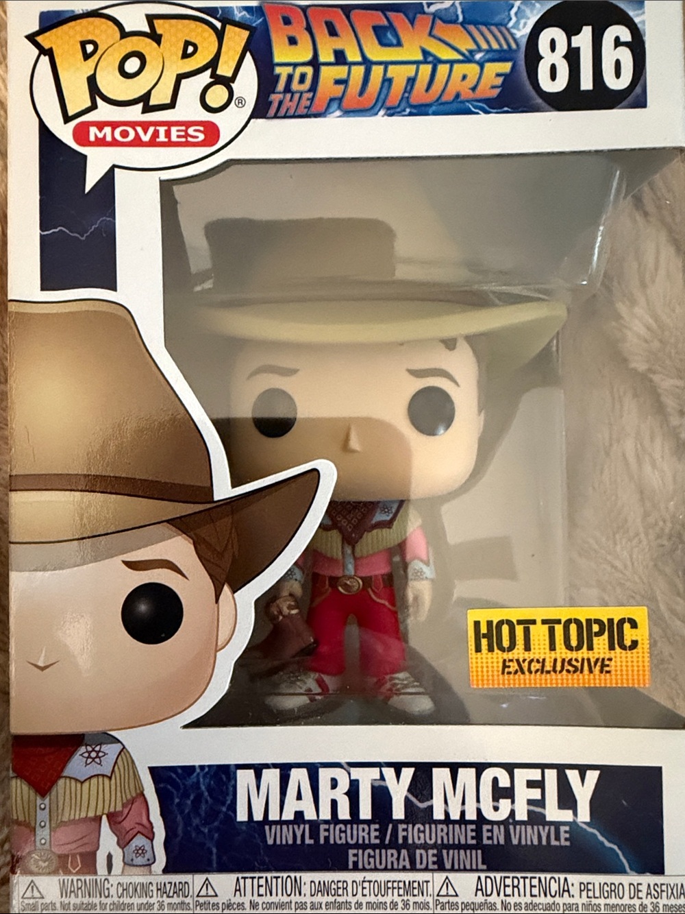 Funko Pop! Back to the Future Marty McFly Cowboy Outfit #816